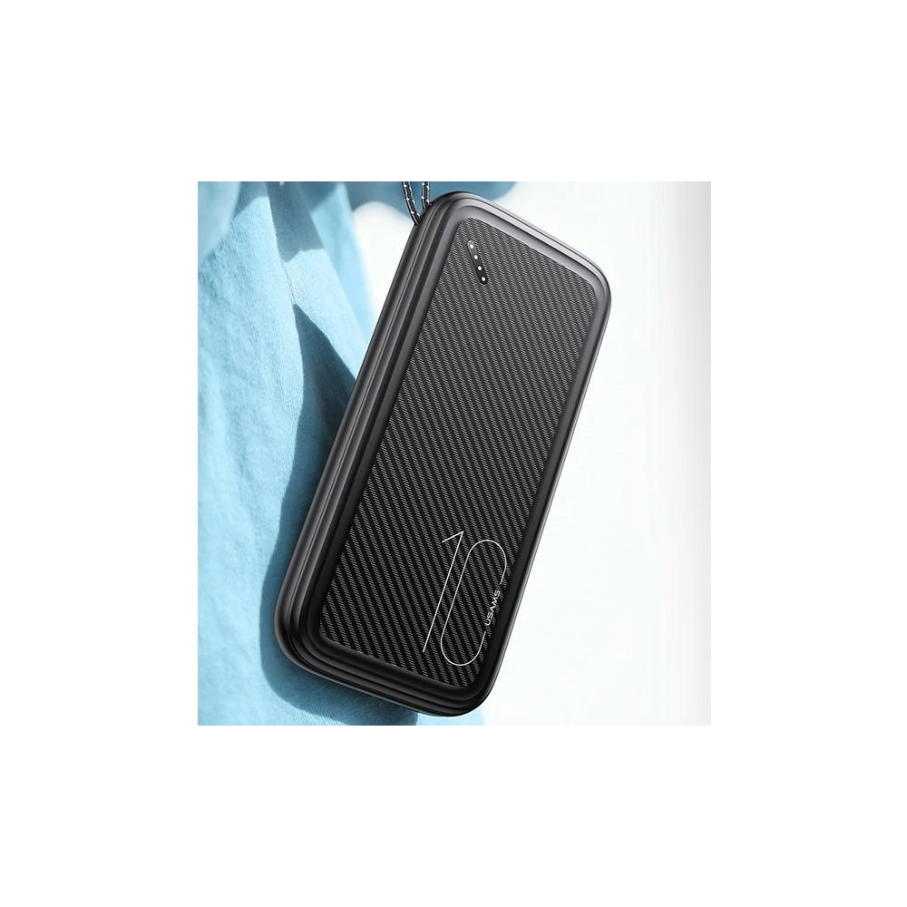 Powerbank USAMS PB56 10000mAh 2xUSB/USB-C/microUSB Fast Charge zielony/dark green (US-CD150)