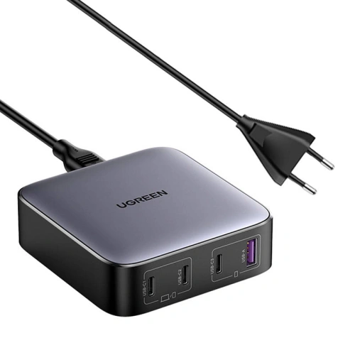 Kup UGREEN CD328 Nexode Netzladegerät, 3xUSB-C, USB-A, GaN, 100W (schwarz) - UGR1432 - {ean13} - Sklep Home Screen