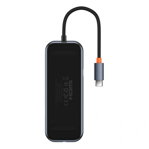 Hub Baseus AcmeJoy USB-C - 1xUSB-C/4x USB 3.0 ciemnoszary