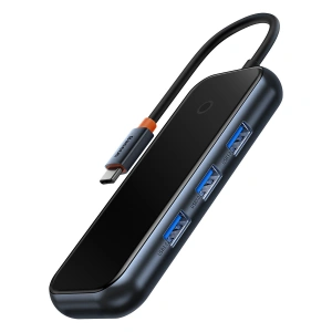 Kup Hub Baseus AcmeJoy USB-C - 1xUSB-C/4x USB 3.0 dunkelgrau - BSU3868 - {ean13} - Sklep Home Screen