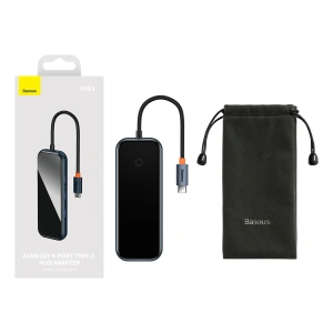 Kup Hub Baseus AcmeJoy USB-C - 1xUSB-C/4x USB 3.0 dunkelgrau - BSU3868 - {ean13} - Sklep Home Screen