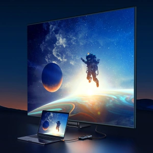 Hub Baseus AcmeJoy USB-C - 1xUSB-C/4x USB 3.0 ciemnoszary