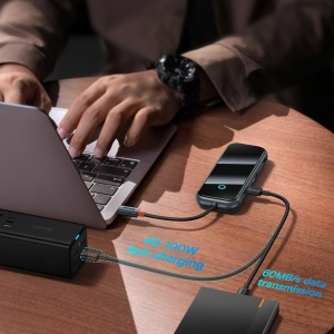 Kup Hub Baseus AcmeJoy USB-C - 1xUSB-C/4x USB 3.0 dunkelgrau - BSU3868 - {ean13} - Sklep Home Screen