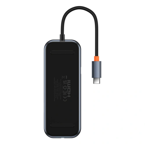 Kup Hub Baseus AcmeJoy USB-C - HDMI / 2x USB-A 3.0 / USB-A 2.0 / USB-C PD&Data / RJ45 / SD / TF dunkelgrau - BSU3869 - {ean13} - Sklep Home Screen