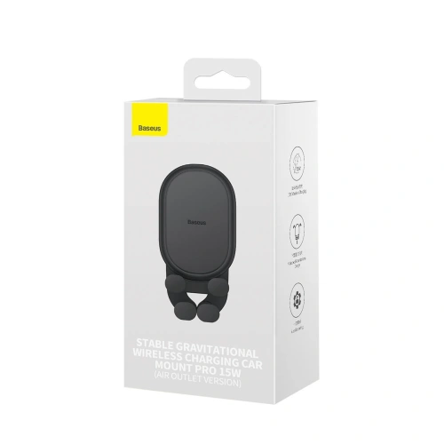 Kup Uchwyt auto cu încărcător wireless Baseus Stable Series 15W Air Vent negru - BSU3870 - {ean13} - Sklep Home Screen