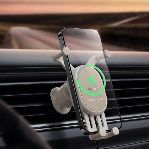 Kup Următorul text tradus este:Următoare auto cu încărcare wireless Baseus Stabil Series 15W Ventilatie aer gri - BSU3871 - {ean13} - Sklep Home Screen