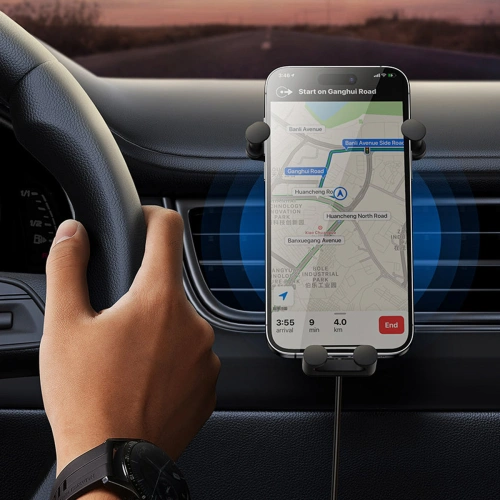 Kup Următorul text tradus este:Următoare auto cu încărcare wireless Baseus Stabil Series 15W Ventilatie aer gri - BSU3871 - {ean13} - Sklep Home Screen