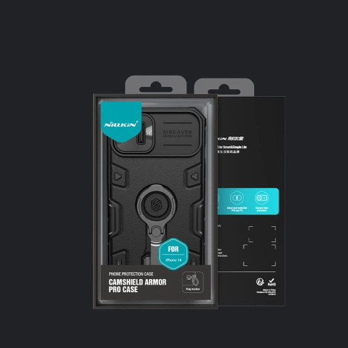 Kup Case Nillkin CamShield Armor Pro Apple iPhone 14 dunkelgrün - NLK883 - {ean13} - Sklep Home Screen