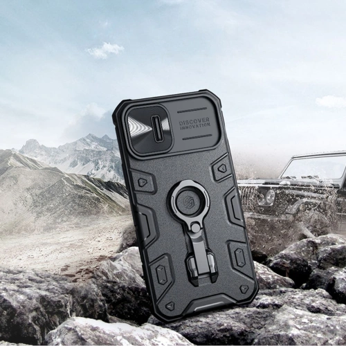 Kup Case Nillkin CamShield Armor Pro Apple iPhone 14 dunkelgrün - NLK883 - {ean13} - Sklep Home Screen