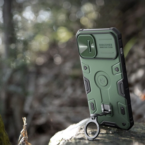Kup Case Nillkin CamShield Armor Pro Apple iPhone 14 dunkelgrün - NLK883 - {ean13} - Sklep Home Screen