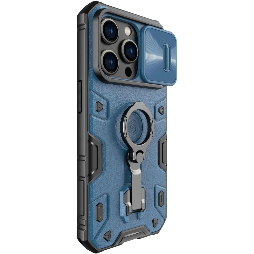Etui Nillkin CamShield Armor Pro Apple iPhone 14 Pro niebieskie