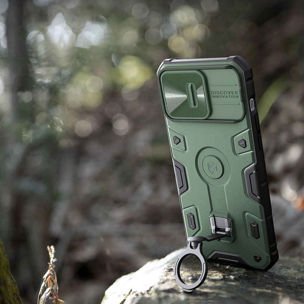 Etui Nillkin CamShield Armor Pro Apple iPhone 14 Pro niebieskie