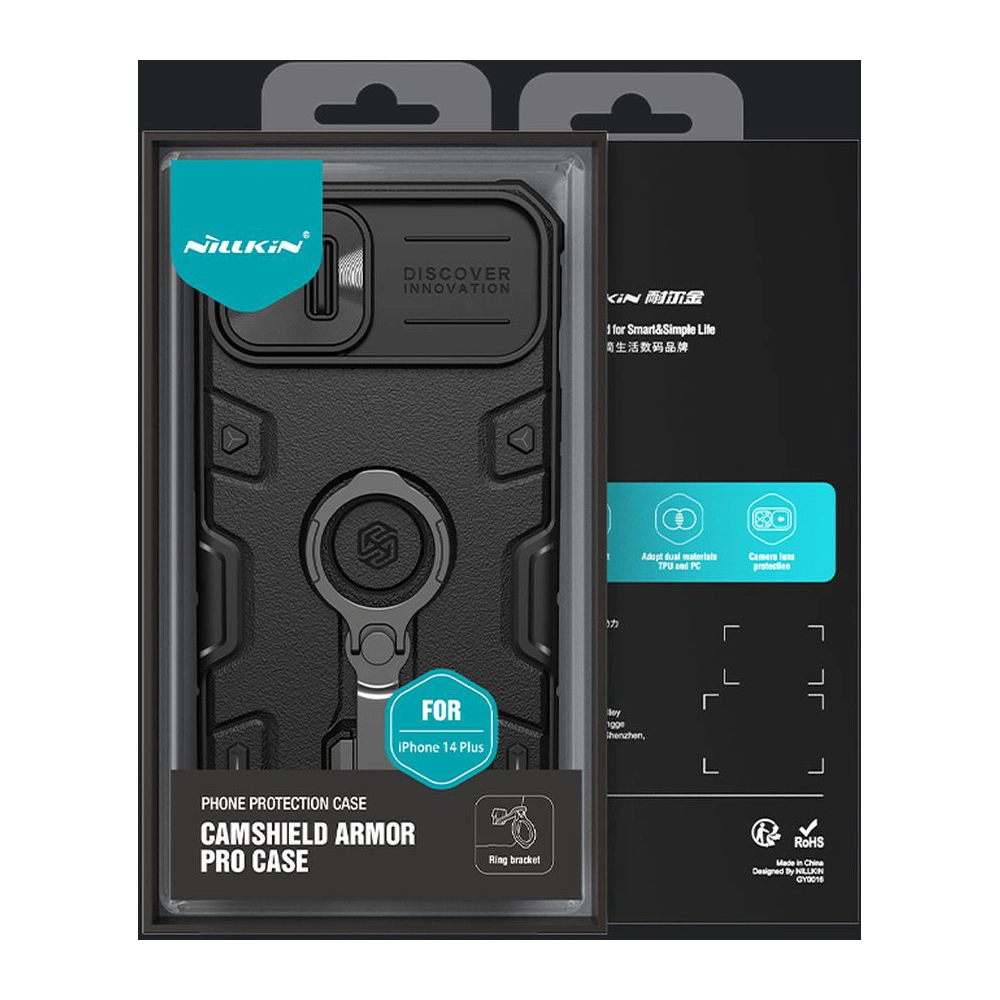 Etui Nillkin CamShield Armor Pro Apple iPhone 14 Plus / 15 Plus czarne