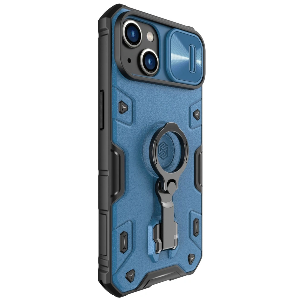 Etui Nillkin CamShield Armor Pro Apple iPhone 14 Plus / 15 Plus niebieskie