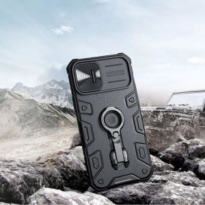 Etui Nillkin CamShield Armor Pro Apple iPhone 14 Plus / 15 Plus niebieskie