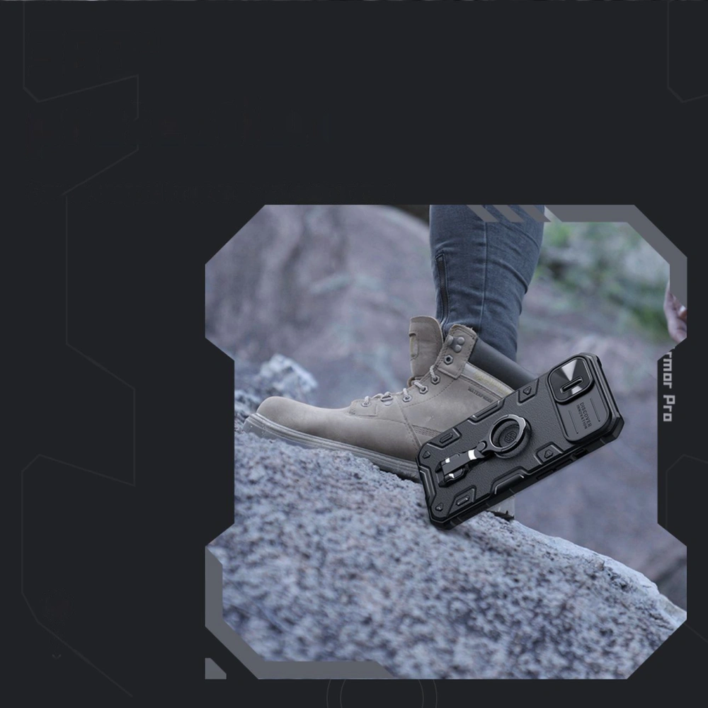 Etui Nillkin CamShield Armor Pro Apple iPhone 14 Plus / 15 Plus niebieskie