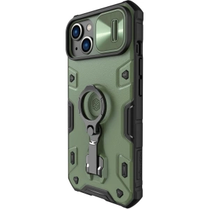 Etui Nillkin CamShield Armor Pro Apple iPhone 14 Plus / 15 Plus ciemnozielone