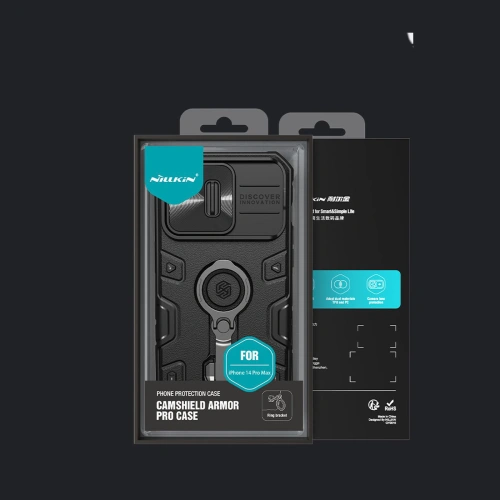 Kup Etui Nillkin CamShield Armor Pro Apple iPhone 14 Pro Max negru - NLK889 - {ean13} - Sklep Home Screen