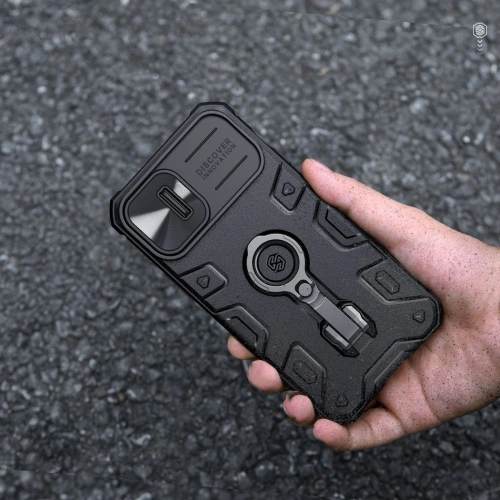 Kup Etui Nillkin CamShield Armor Pro Magnetic MagSafe Apple iPhone 14 niebieskie - NLK892 - {ean13} - Sklep Home Screen