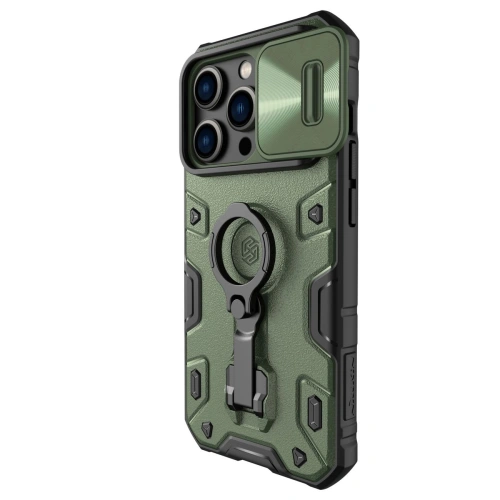 Kup Etui Nillkin CamShield Armor Pro Magnetic MagSafe Apple iPhone 14 Pro ciemnozielone - NLK896 - {ean13} - Sklep Home Screen