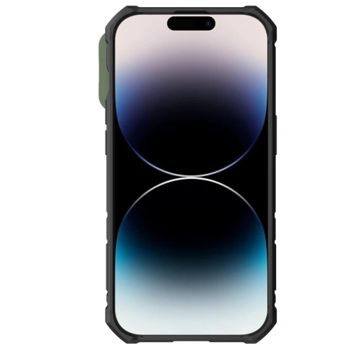 Kup Etui Nillkin CamShield Armor Pro Magnetic MagSafe Apple iPhone 14 Pro ciemnozielone - NLK896 - {ean13} - Sklep Home Screen