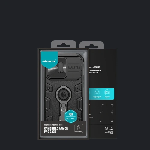 Kup Etui Nillkin CamShield Armor Pro Magnetic MagSafe Apple iPhone 14 Pro ciemnozielone - NLK896 - {ean13} - Sklep Home Screen