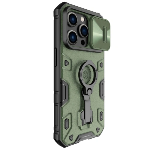 Kup Etui Nillkin CamShield Armor Pro Magnetic MagSafe Apple iPhone 14 Pro ciemnozielone - NLK896 - {ean13} - Sklep Home Screen