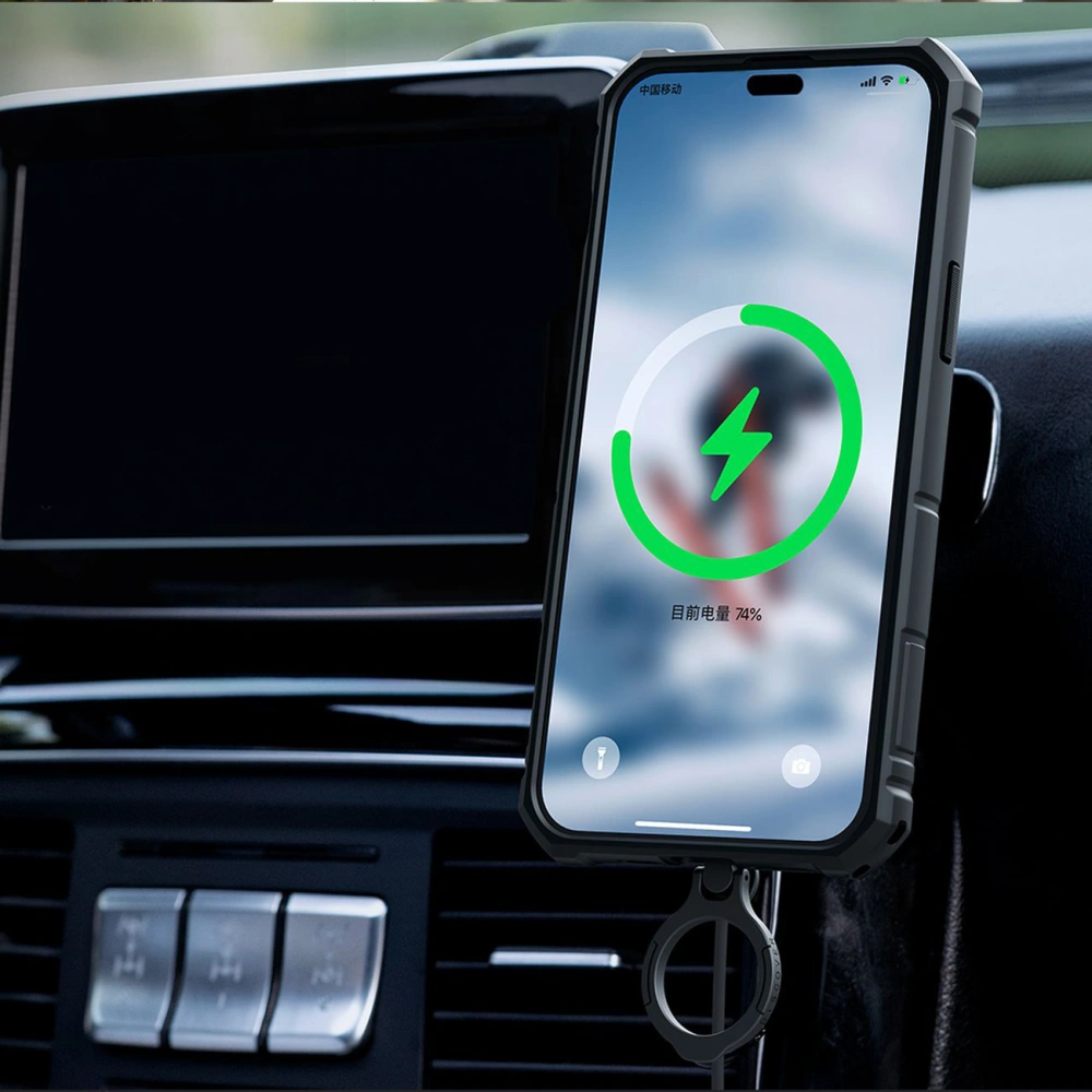 Etui Nillkin CamShield Armor Pro Magnetic MagSafe Apple iPhone 14 Pro ciemnozielone