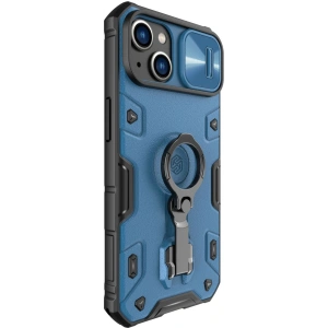 Etui Nillkin CamShield Armor Pro Magnetic MagSafe Apple iPhone 14 Plus / 15 Plus niebieskie