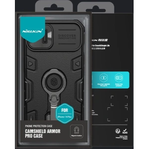 Etui Nillkin CamShield Armor Pro Magnetic MagSafe Apple iPhone 14 Plus / 15 Plus niebieskie