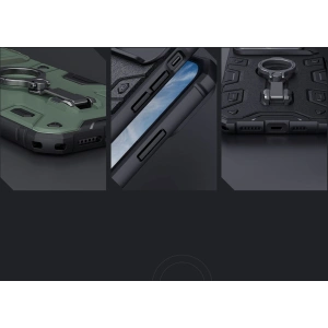 Etui Nillkin CamShield Armor Pro Magnetic MagSafe Apple iPhone 14 Plus / 15 Plus niebieskie