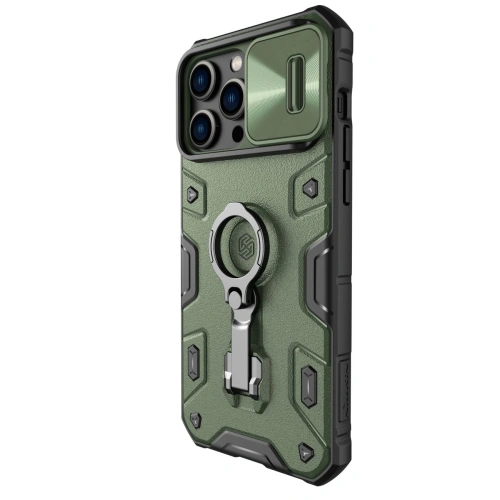 Kup Etui Nillkin CamShield Armor Pro Magnetic MagSafe Apple iPhone 14 Pro Max tmavě zelené - NLK901 - {ean13} - Sklep Home Screen