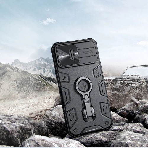 Kup Etui Nillkin CamShield Armor Pro Magnetic MagSafe Apple iPhone 14 Pro Max tmavě zelené - NLK901 - {ean13} - Sklep Home Screen