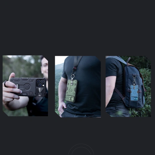 Kup Etui Nillkin CamShield Armor Pro Magnetic MagSafe Apple iPhone 14 Pro Max tmavě zelené - NLK901 - {ean13} - Sklep Home Screen