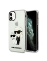 Karl Lagerfeld KLHCN61HNKCTGT Apple iPhone 11 transparent hardcase Gliter Karl&Choupette
