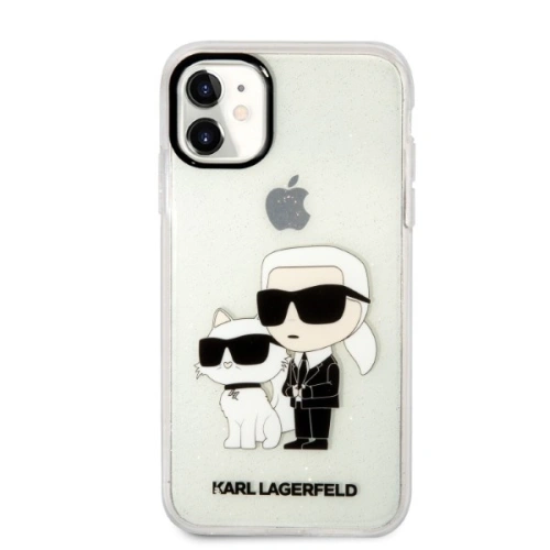 Buy Karl Lagerfeld KLHCN61HNKCTGT Apple iPhone 11 transparent hardcase Gliter Karl&Choupette - KLD1355 - {ean13} - Home Screen Store Europe