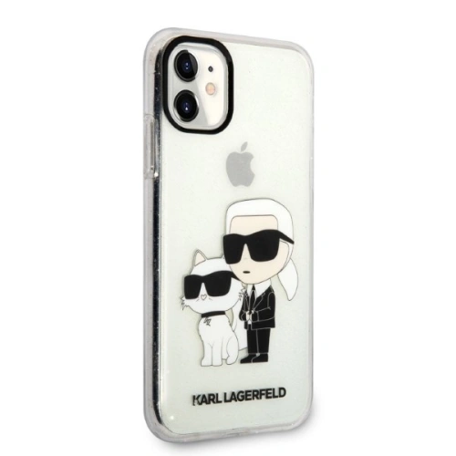 Buy Karl Lagerfeld KLHCN61HNKCTGT Apple iPhone 11 transparent hardcase Gliter Karl&Choupette - KLD1355 - {ean13} - Home Screen Store Europe