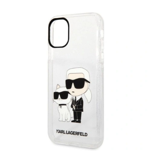 Buy Karl Lagerfeld KLHCN61HNKCTGT Apple iPhone 11 transparent hardcase Gliter Karl&Choupette - KLD1355 - {ean13} - Home Screen Store Europe