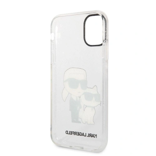 Buy Karl Lagerfeld KLHCN61HNKCTGT Apple iPhone 11 transparent hardcase Gliter Karl&Choupette - KLD1355 - {ean13} - Home Screen Store Europe