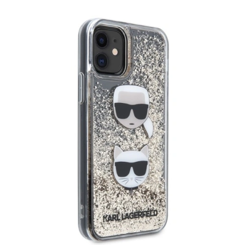 Kup Etui Karl Lagerfeld KLHCN61KCGLGO Apple iPhone 11 arany/hardcase Liquid Glitter Karl&Choupette - KLD1356 - {ean13} - Sklep Home Screen
