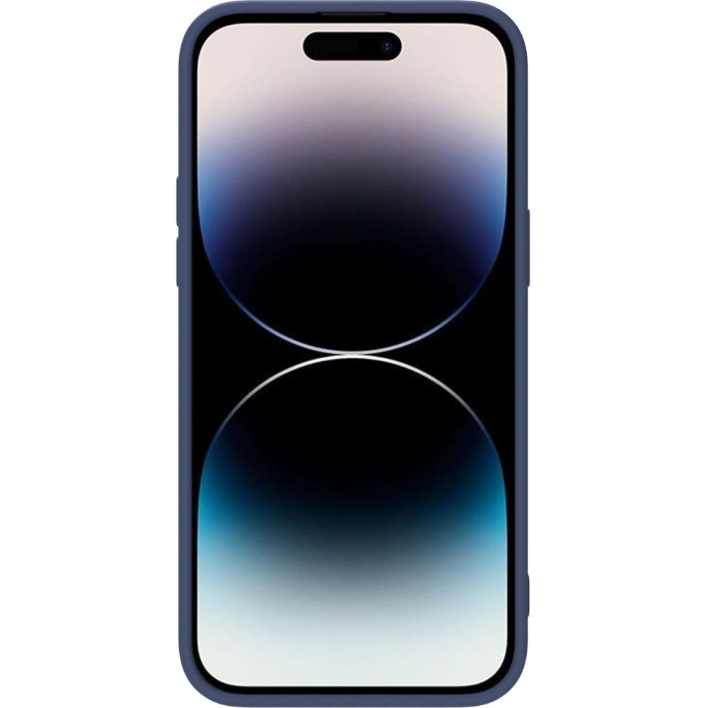 Etui Nillkin CamShield Silky Silicone Apple iPhone 14 Pro Max niebieskie