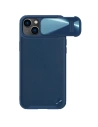 Etui Nillkin CamShield Leather S Apple iPhone 14 Plus / 15 Plus albastre