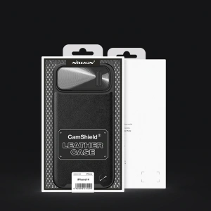 Etui Nillkin CamShield Leather S Apple iPhone 14 Plus / 15 Plus niebieskie