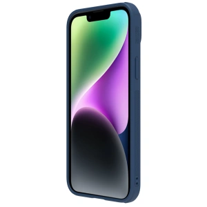 Etui Nillkin CamShield Leather S Apple iPhone 14 Plus / 15 Plus niebieskie