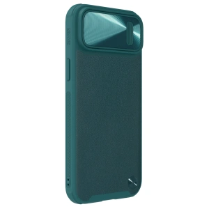 Etui Nillkin CamShield Leather S Apple iPhone 14 Plus / 15 Plus zielone