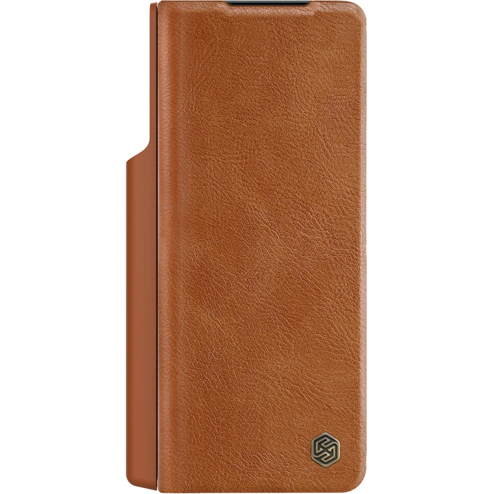 Etui Nillkin Qin Leather Pro Samsung Galaxy Z Fold 4 brązowe