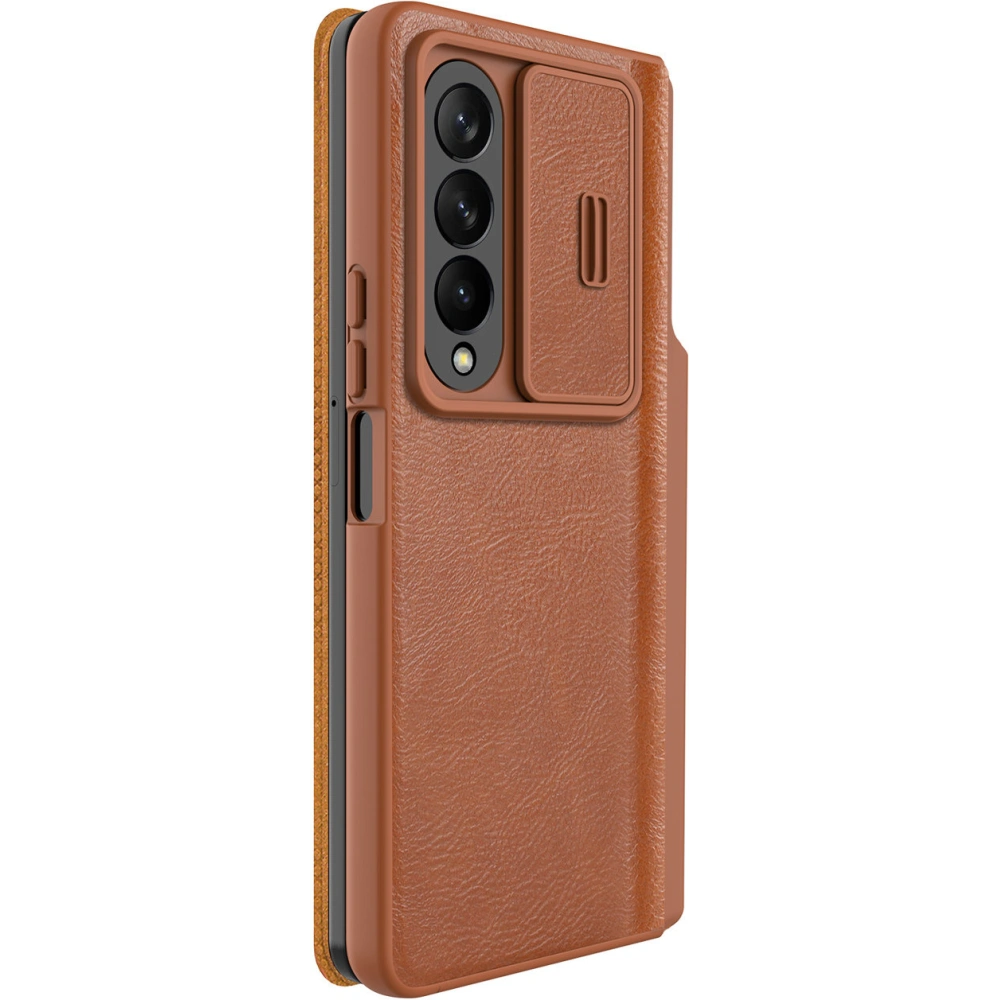 Etui Nillkin Qin Leather Pro Samsung Galaxy Z Fold 4 brązowe