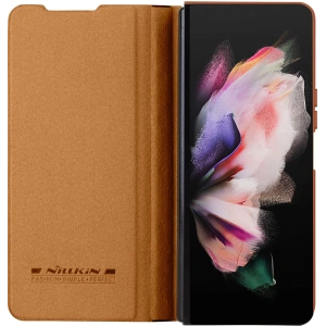 Kup Etui Nillkin Qin Leather Pro Samsung Galaxy Z Fold 4 brązowe - NLK917 - {ean13} - Sklep Home Screen