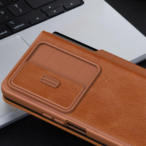 Kup Etui Nillkin Qin Leather Pro Samsung Galaxy Z Fold 4 brązowe - NLK917 - {ean13} - Sklep Home Screen