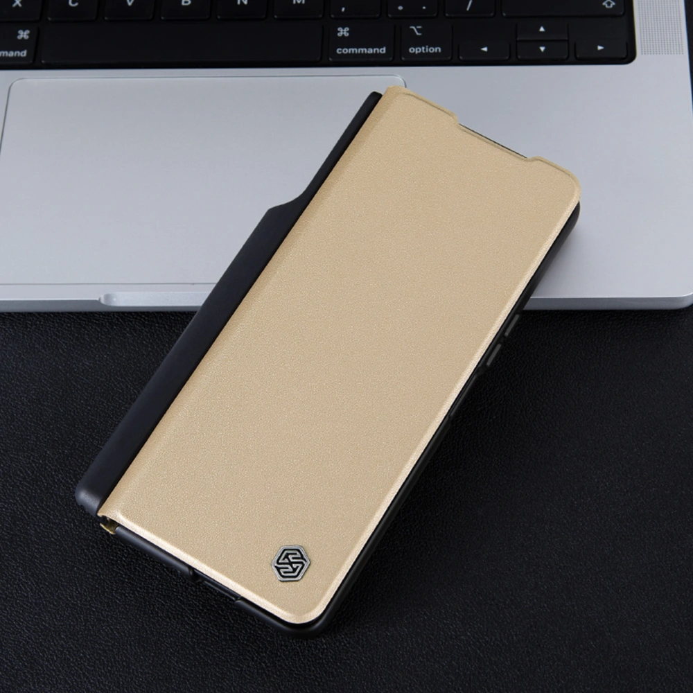 Etui Nillkin Qin Leather Pro Samsung Galaxy Z Fold 4 brązowe